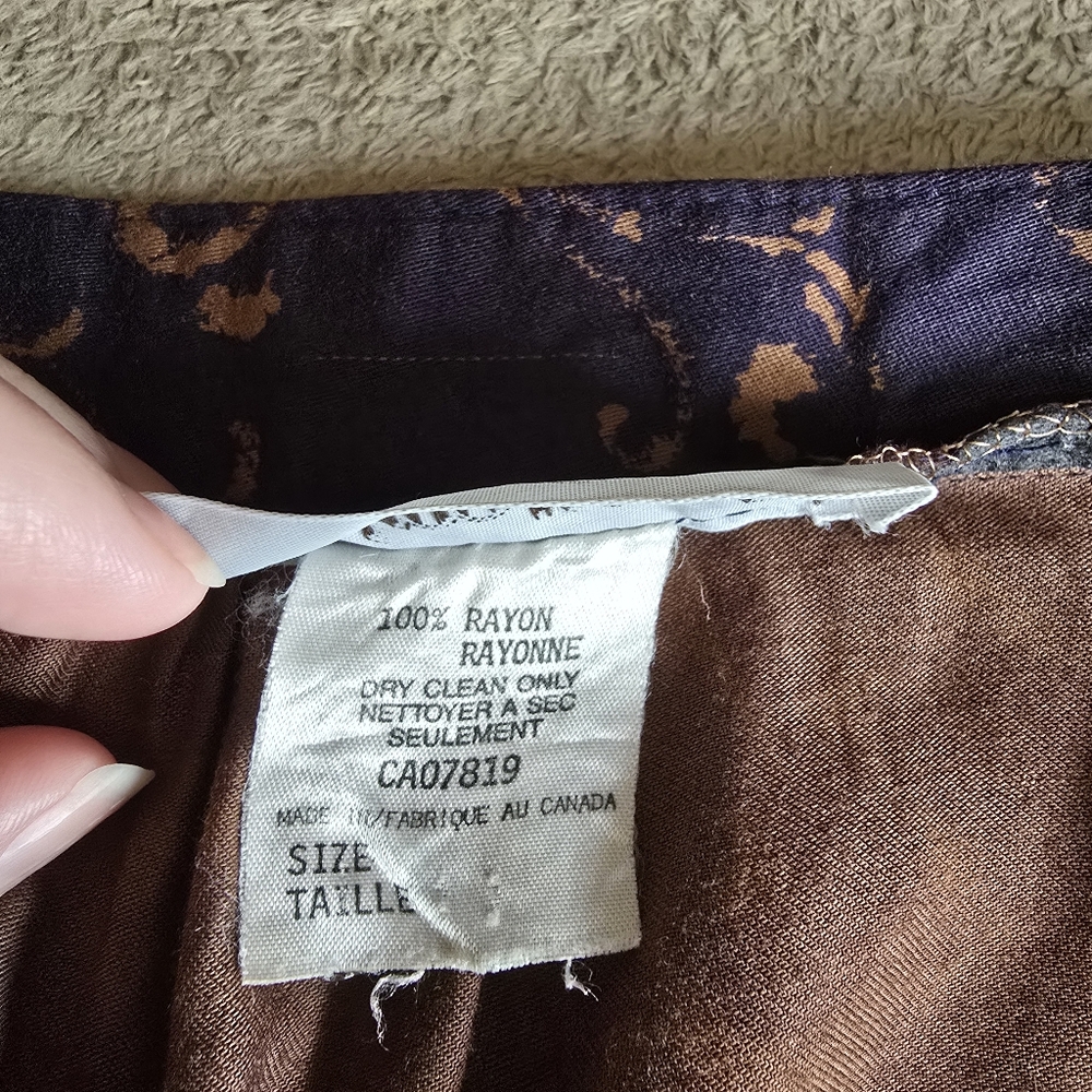 Vintage Radmilla II Rayon Midi Skirt - Picture 13 of 13